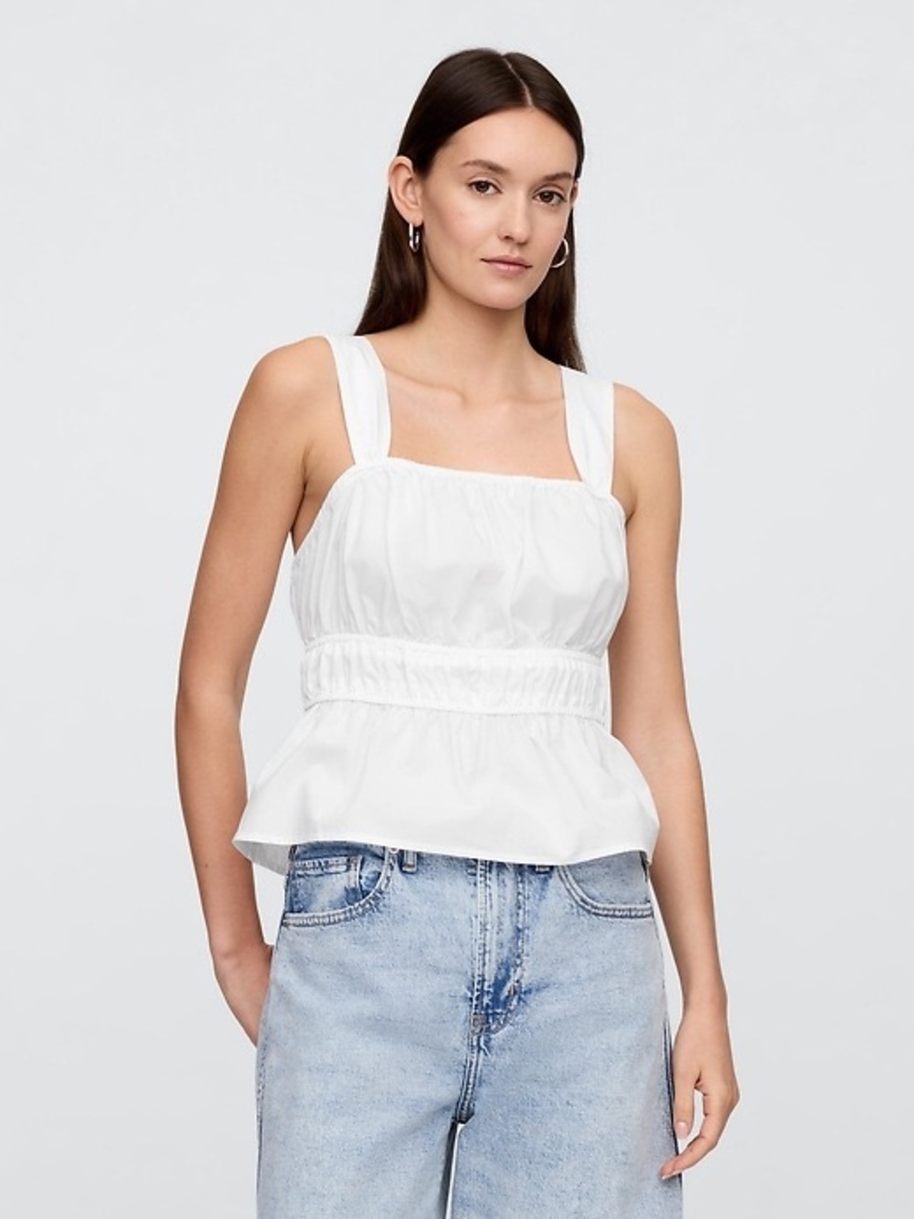 NWOT Gap Smocked Cropped Top